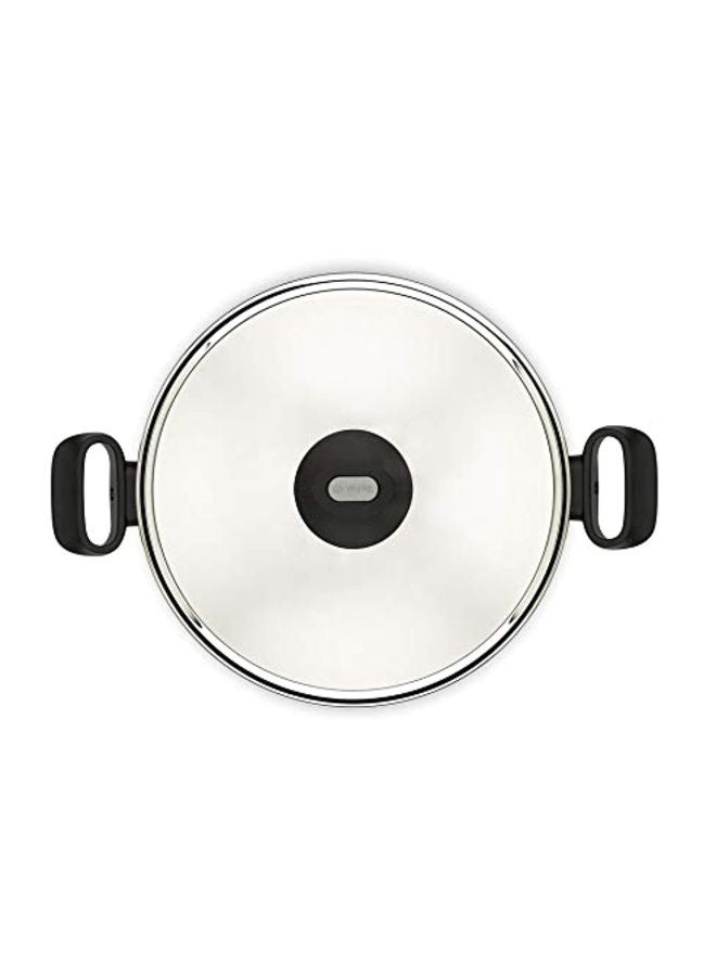 Tempo Flame Casserole Stew Pot With Lid Red 24cm