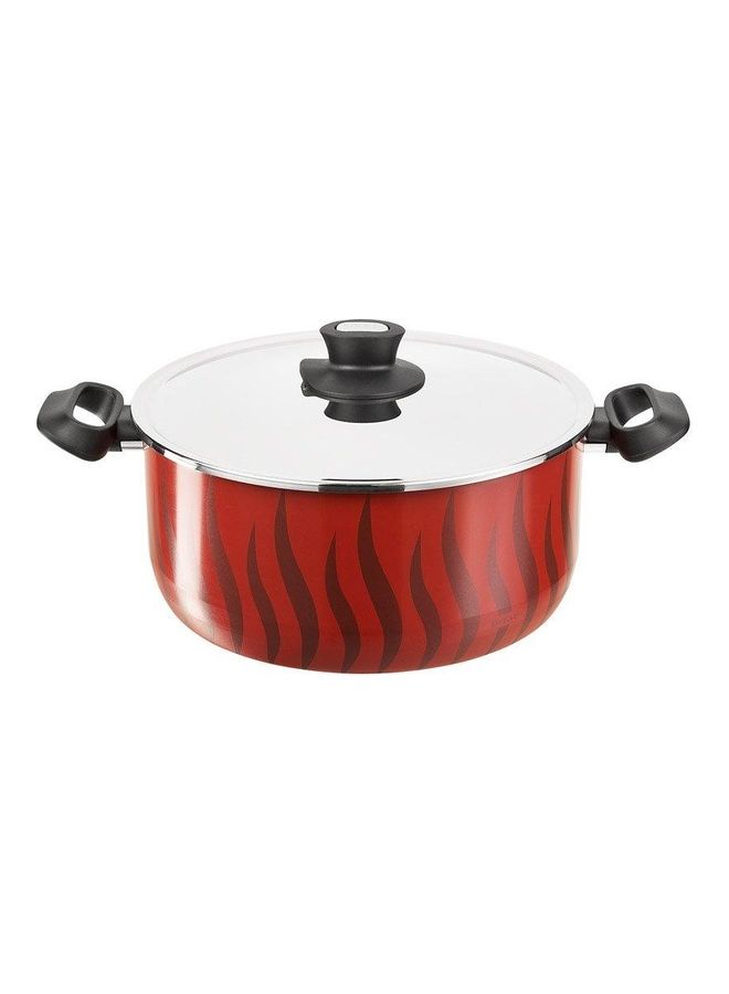 Non-Stick Tempo Dutch Pot With Lid Red 30cm