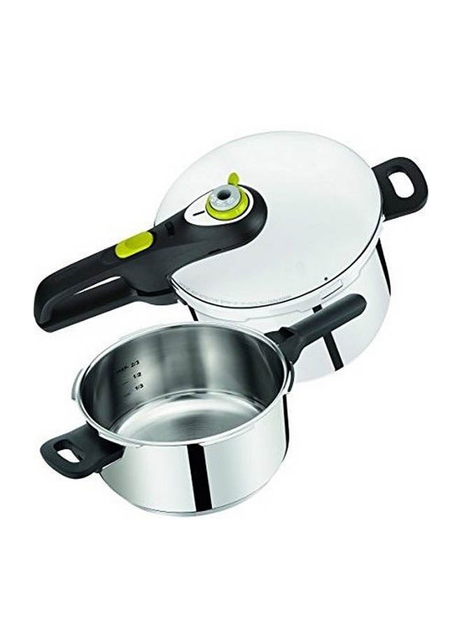 Secure 5 Pressure Cooker Combo Set Silver