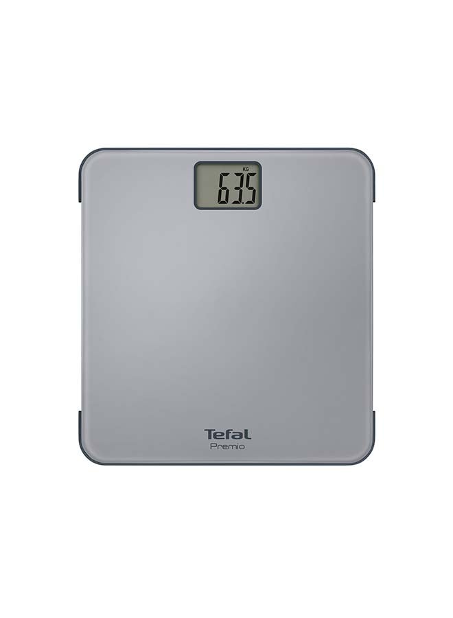 Classic Bathroom Scale Grey/Black 30x32x2.2cm