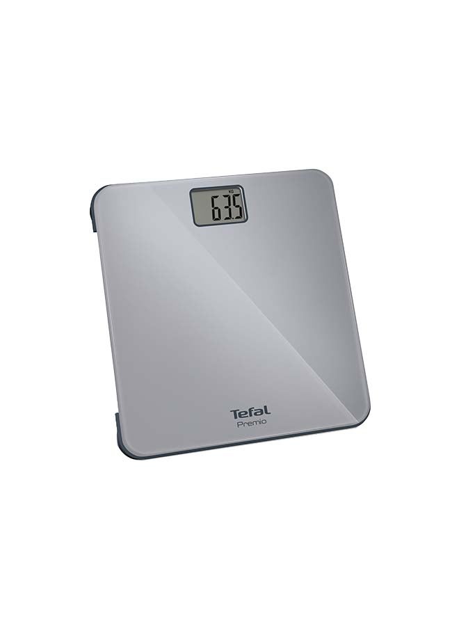 Classic Bathroom Scale Grey/Black 30x32x2.2cm