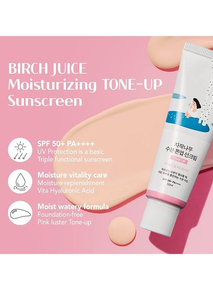 ROUNDLAB Birch Juice Moisturizing Tone Up Sunscreen SPF50+ PA++++ 50ml