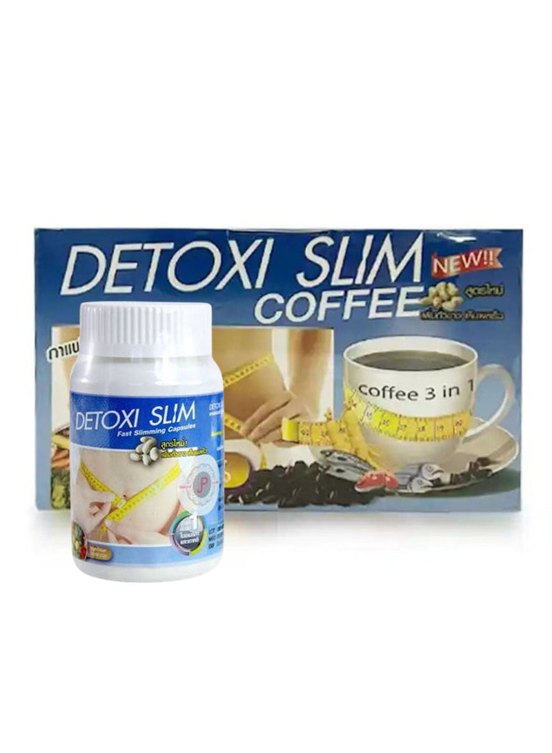 Detoxi Slim Pack Of Coffee & Capsule For Weight Loss