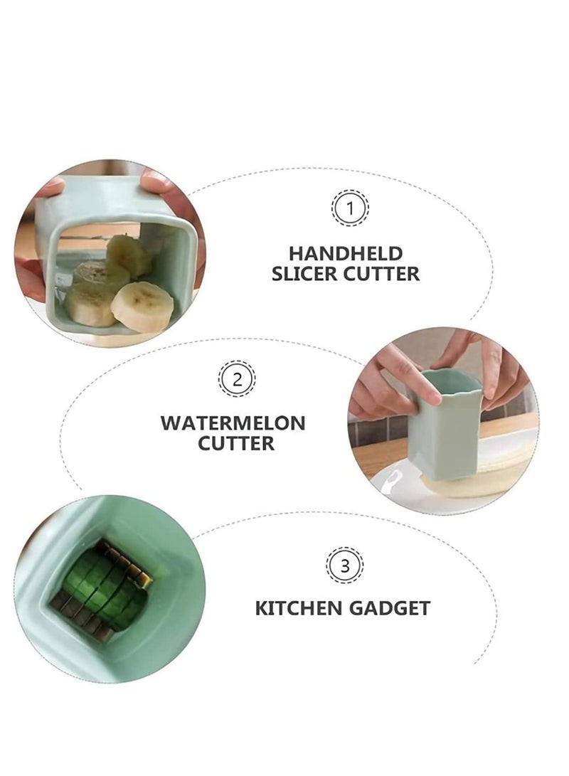 Cup Slicer, 3 Pcs New Fruit Slicer Egg Slicer, Stainless Steel Cup Slicer Handheld, Creative Kitchen Cutter Gadget, for Quickly Making Fruit Vegetable Salad