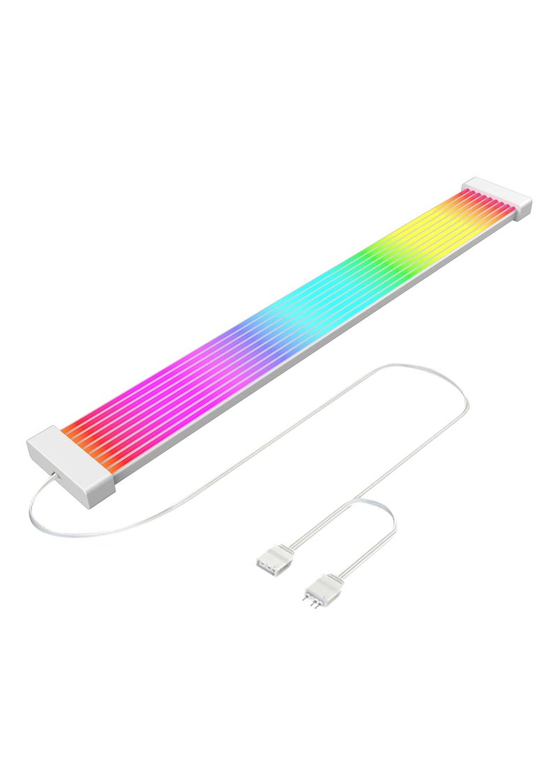 PC RGB Light Strip for PSU Cables PC RGB GPU Cable, RGB Power Extension Cable Kit, ARGB Motherboard Power Supply Cable, Pefect for 6Pin 8Pin 12Pin 16Pin 24Pin PSU RGB Cable Extensions