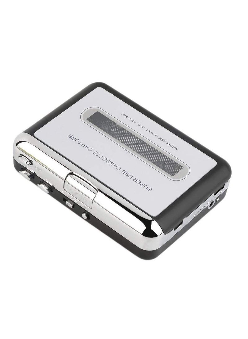 USB Cassette Capture Radio Player Portable USB Cassette Tape to MP3 Converter Capture Audio Music Player Tape Cassette Recorder