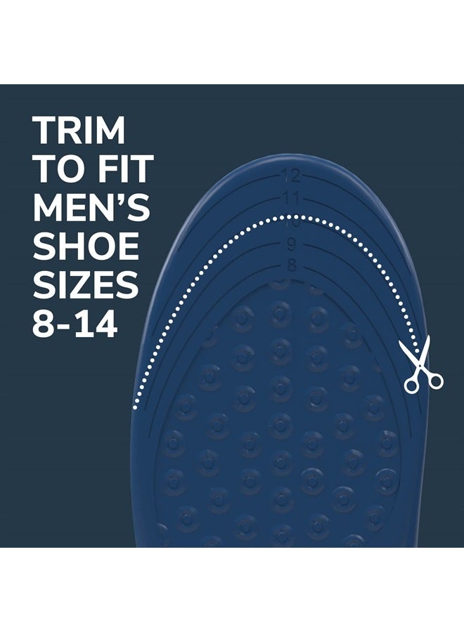® Plantar Fasciitis Pain Relief Orthotic Insoles, Immediately Relieves Pain: Heel, Spurs, Arch Support, Distributes Foot Pressure, Trim to Fit Shoe Inserts: Men's Size 8-13, 1 Pair
