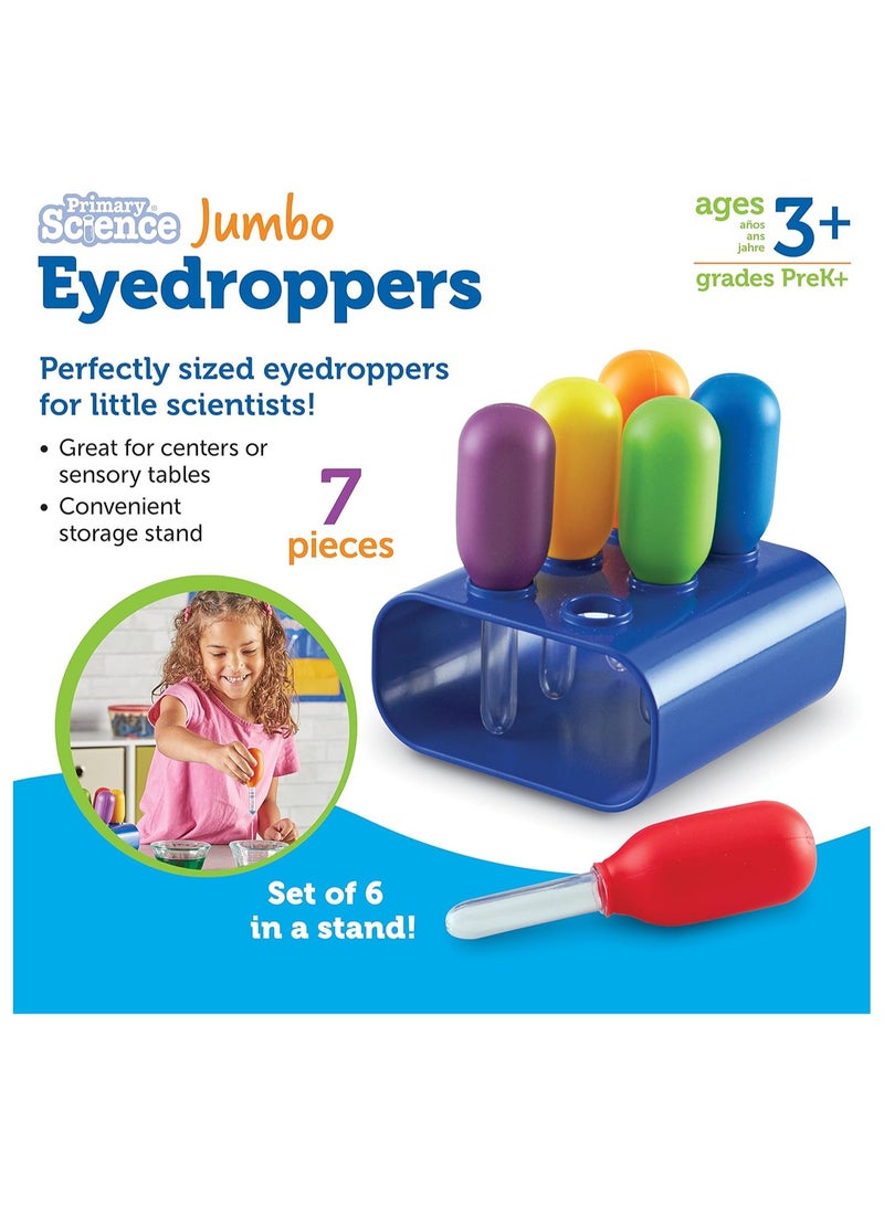 Primary Science Jumbo Eyedroppers with Stand