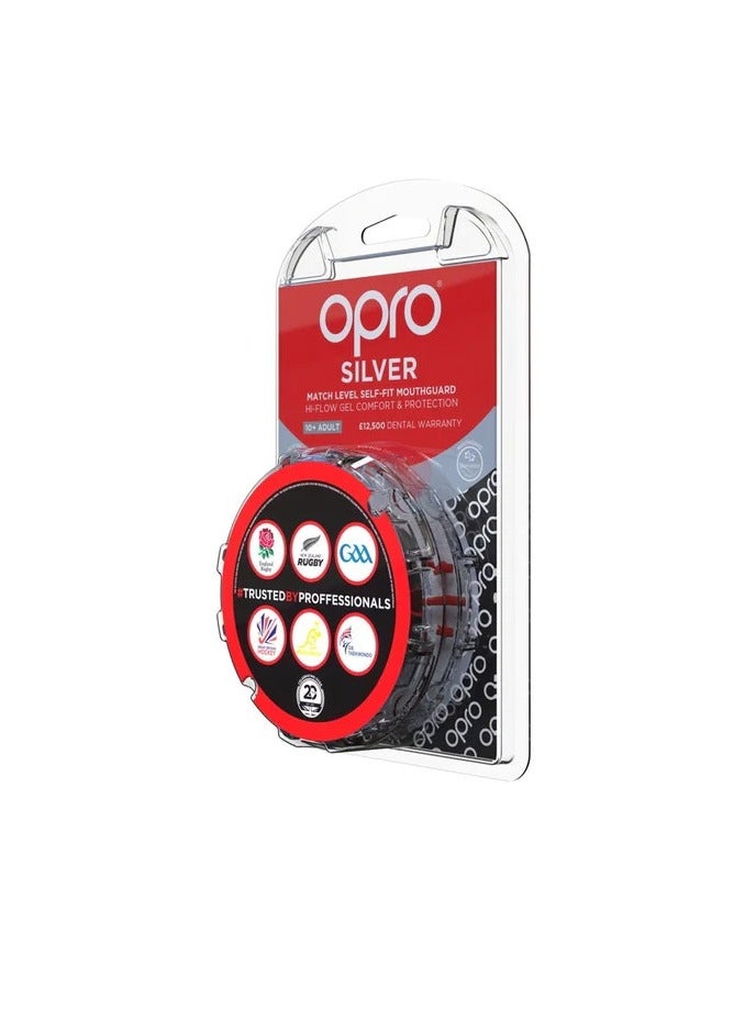 Opro Self Fit Ufc Silver Red/Black