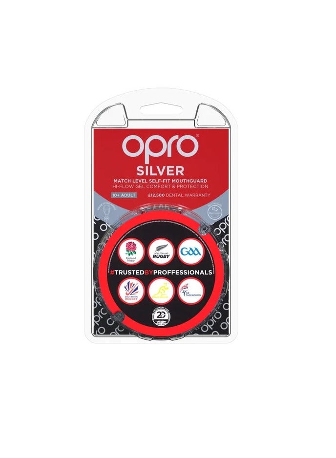 Opro Self Fit Ufc Silver Red/Black