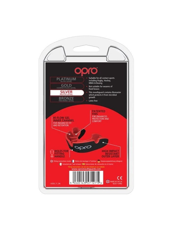 Opro Self Fit Ufc Silver Red/Black