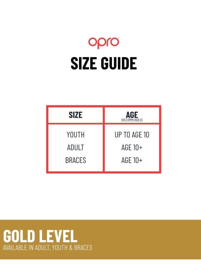 Opro Self Fit Ufc Gold Red/Silver