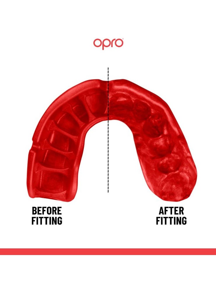 Opro Self Fit Ufc Platinum Black/Gold/Red