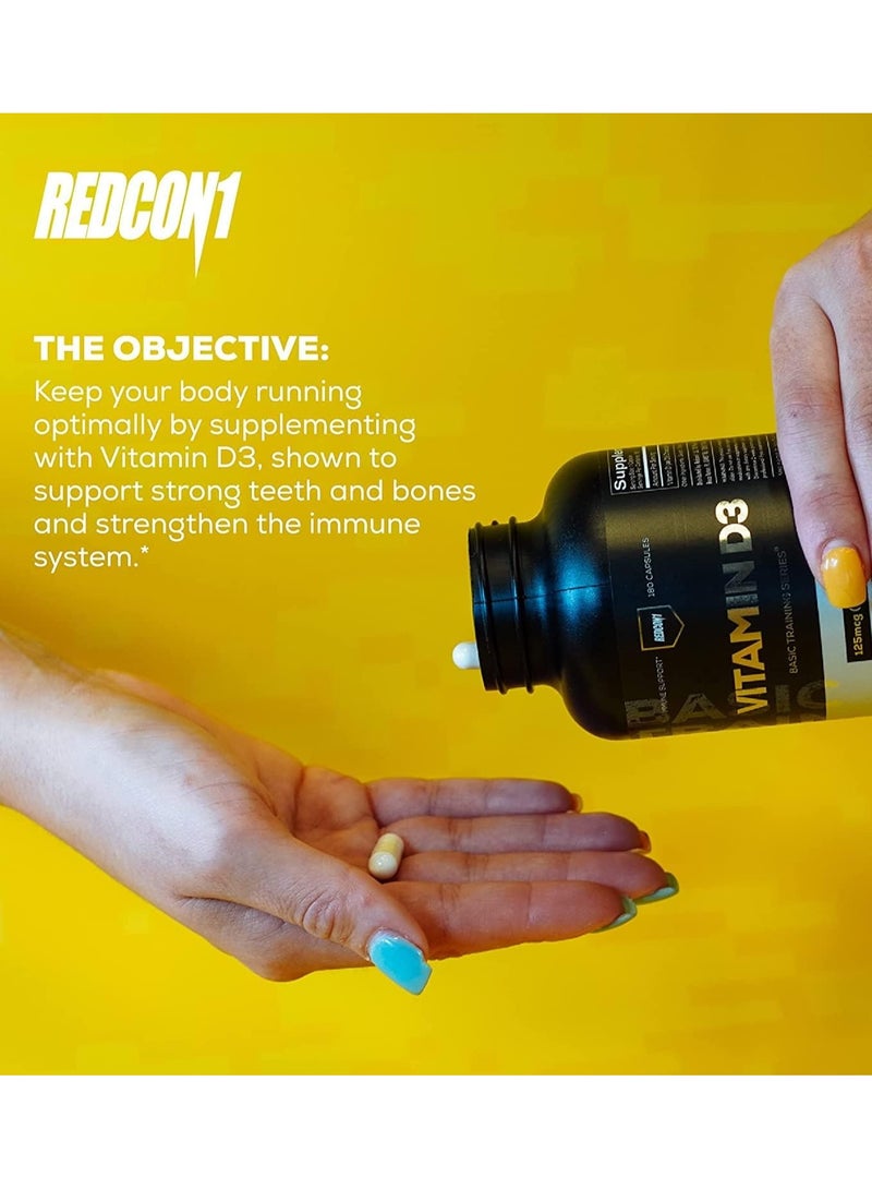 REDCON1 Vitamin D3, 180 Capsules