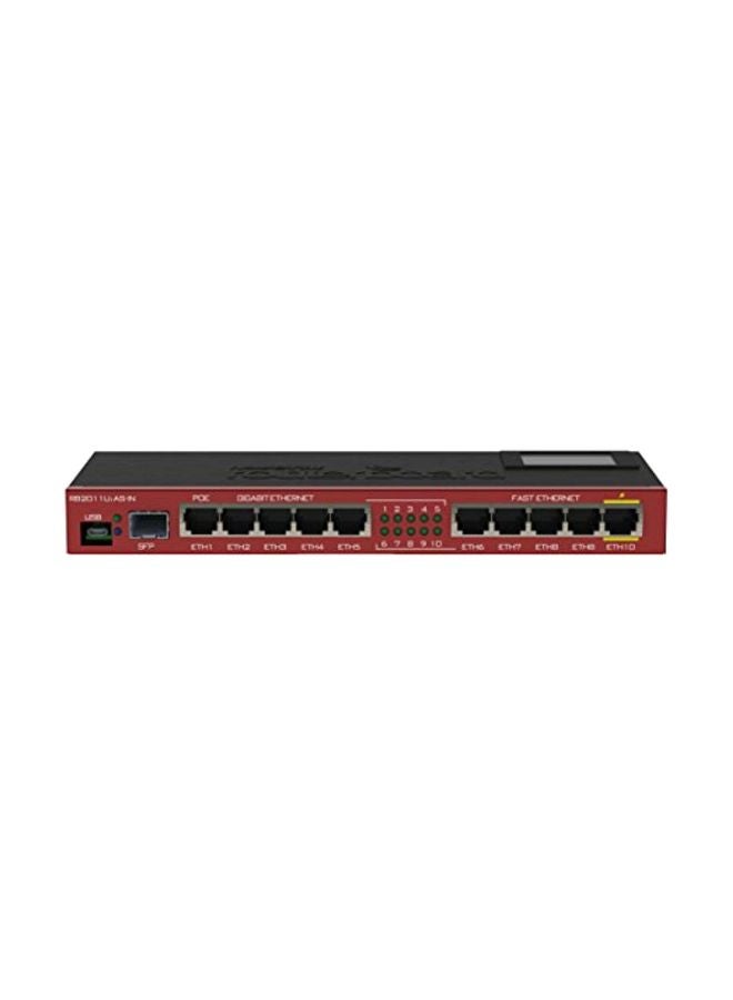 Ethernet LAN Router Black/Red