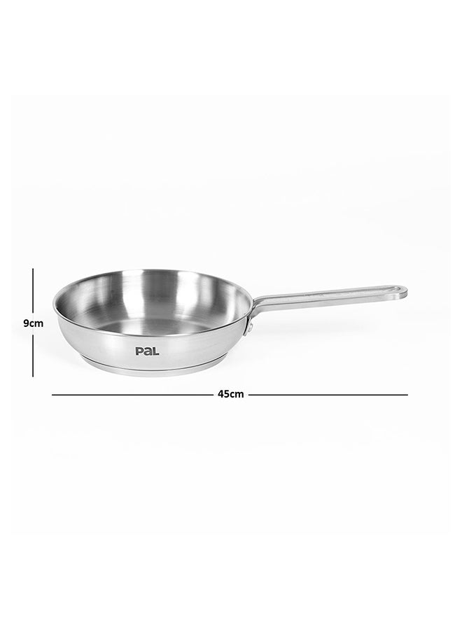 Pal Titanium Pro Inox Frying Pan, Silver - 28 cm