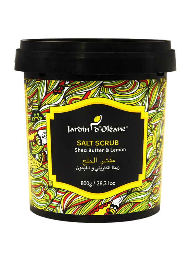 Salt Scrub With Shea Butter And Lemon White 800grams