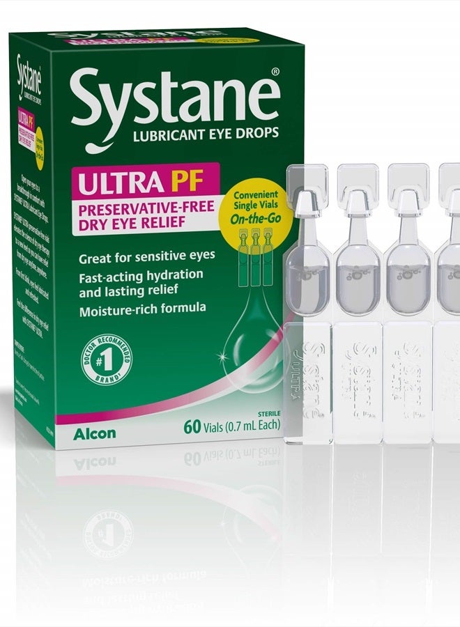 Ultra Lubricant Eye Drops, 60 Count (Pack of 1), (Packaging may vary)