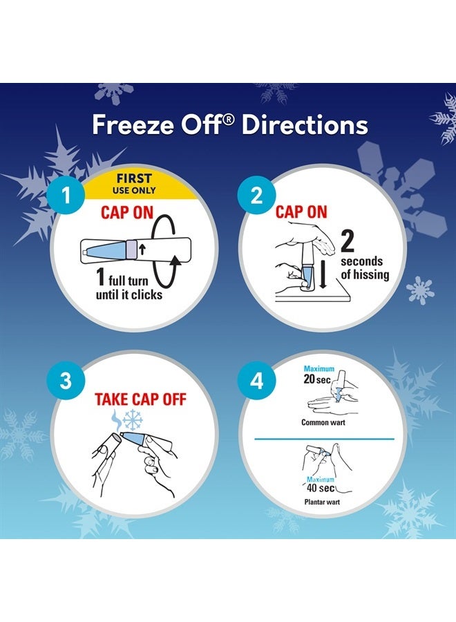 NitroFreeze + GelPads, Wart Removal, 1 Pen, 8 Replaceable Tips & 3 Waterproof Hydrocolloid GelPads