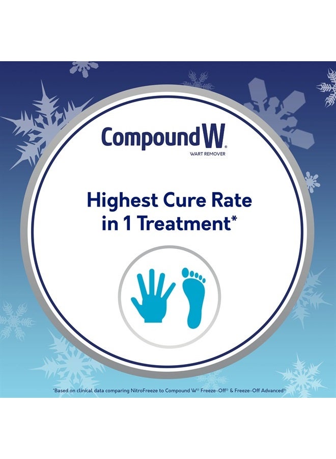 NitroFreeze + GelPads, Wart Removal, 1 Pen, 8 Replaceable Tips & 3 Waterproof Hydrocolloid GelPads