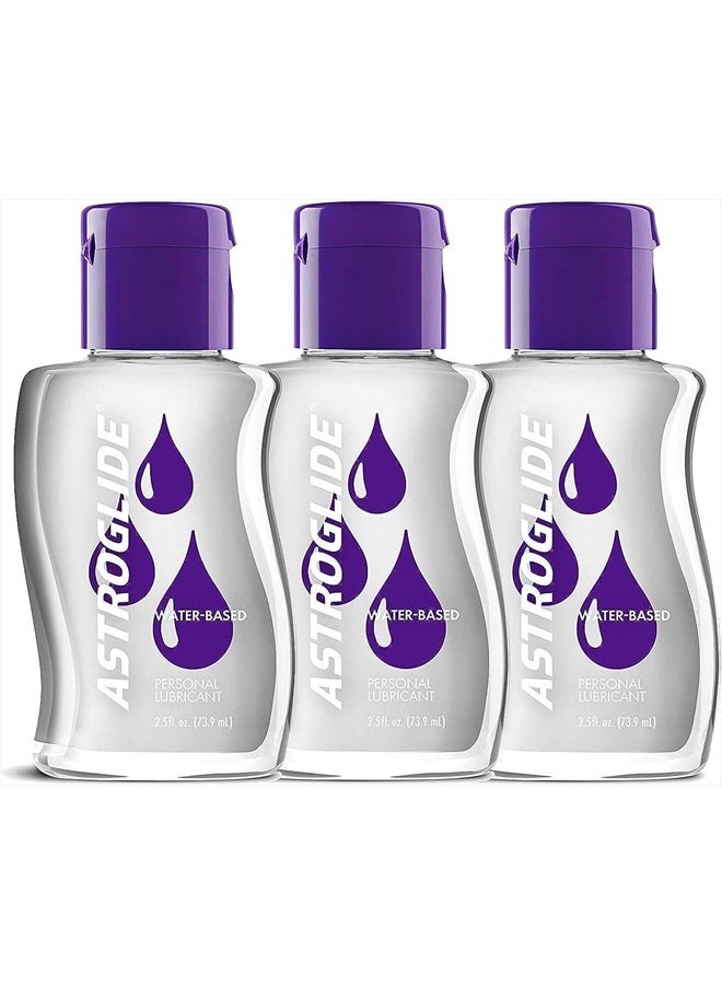 Liquid, Water Based Personal Lubricant, 2.5 oz., (Pack of 3)