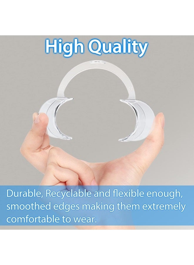 20 Pieces (Size M) C-Shape Teeth Whitening Cheek Retractor, Disposable Dental Mouth Opener, Dental Lip Cheek Retractor for Mouthguard Challenge Game