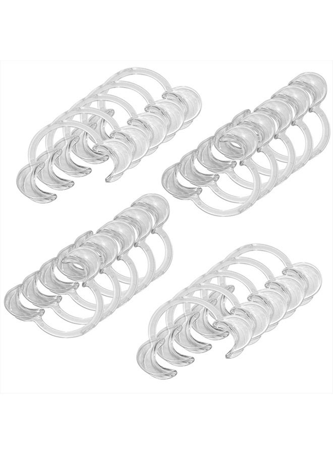 20 Pieces (Size M) C-Shape Teeth Whitening Cheek Retractor, Disposable Dental Mouth Opener, Dental Lip Cheek Retractor for Mouthguard Challenge Game