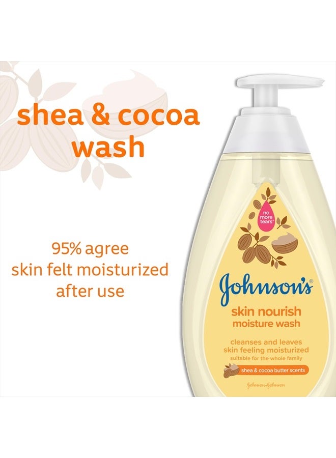 Skin Nourishing Moisture Baby Body Wash with Shea & Cocoa Butter, Hypoallergenic & Tear Free Baby Bath Wash, Paraben-, Dye-, Sulfate & Phthalate-Free, 20.3 fl. oz