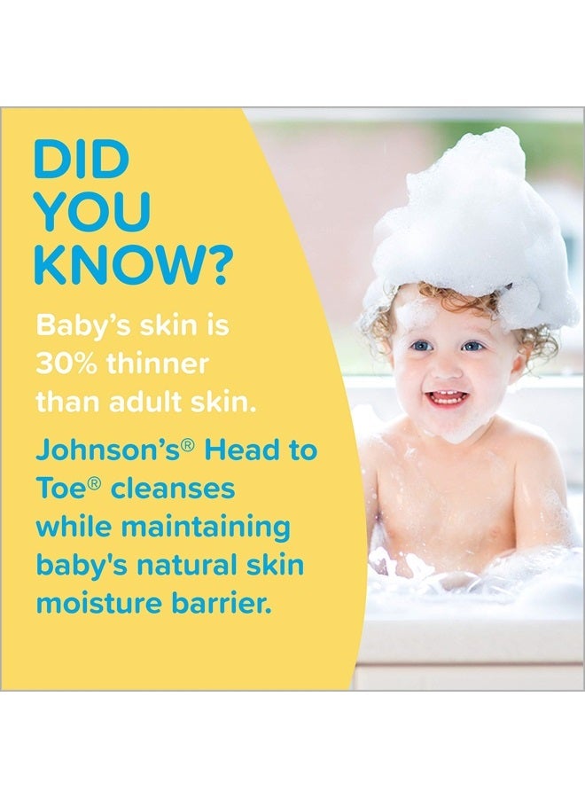 Head-to-Toe Gentle Baby Body Wash & Shampoo, Tear-Free, Sulfate-Free & Hypoallergenic Bath Wash & Shampoo for Baby's Sensitive Skin & Hair, Washes Away 99.9% of Germs 10.2 fl. oz