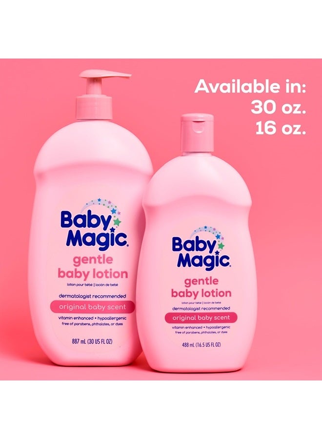 Gentle Baby Lotion | 16.5 Fl Oz (Pack of 6) | Vitamins & Aloe, Pink (705544), Original Baby Scent