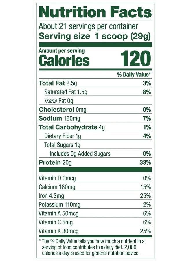 Protein and Greens Protein Powder, Berry - 20g Plant Based Protein Plus Veggies, Vegan, Non GMO, Pea Protein for Women and Men, 1.2 lbs (Packaging May Vary)
