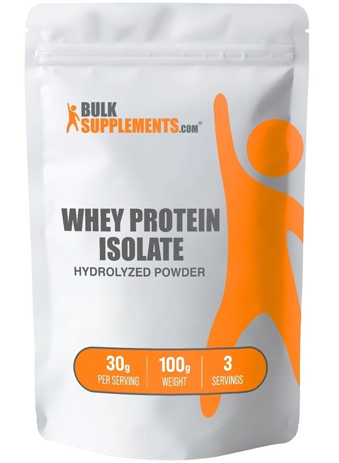 Whey Protein Isolate Powder - Unflavored Protein Powder, Whey Isolate Protein Powder - Whey Protein Powder, Gluten Free, 30g per Serving, 100g (3.5 oz) (Pack of 1)