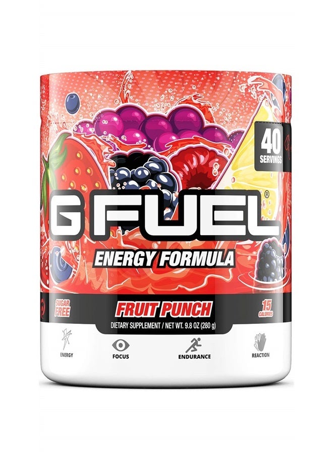 Fruit Punch Tub (40 Servings) Elite Energy and Endurance Formula, 9.8 oz(280g)