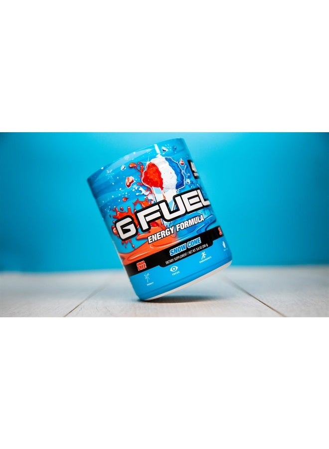 Snow Cone Game-Changing Elite Energy Powder, Sharpens Mental Focus and Cognitive Function, Zero Sugar, Supports Immunity and Enhances Mood 9.8 oz (40 Servings)