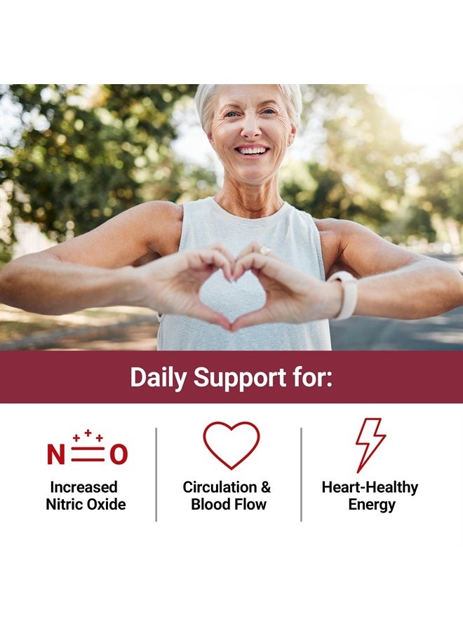 Total Beets Blood Pressure Support Supplements with Beet Powder, Great-Tasting Beets Chewables for Heart-Healthy Energy, and Increased Nitric Oxide, 60 Chews