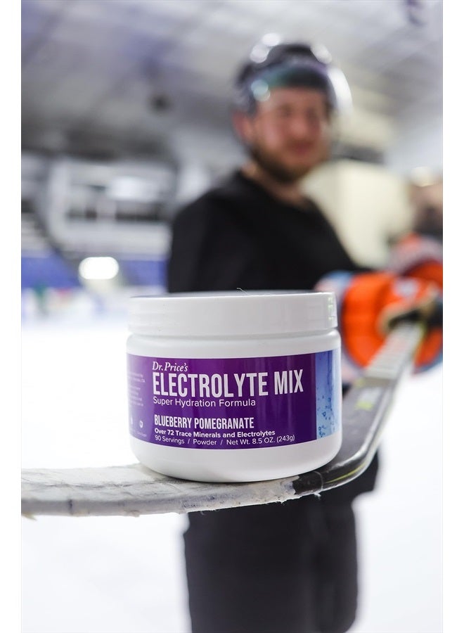 Electrolytes Powder No Sugar - Electrolyte Mix - Hydration Drink - Keto Electrolytes - Fasting Electrolytes - Water Enhancer, No Tablets, Non-GMO, Sports Drink - 90 Servings Blueberry-Pomegranate