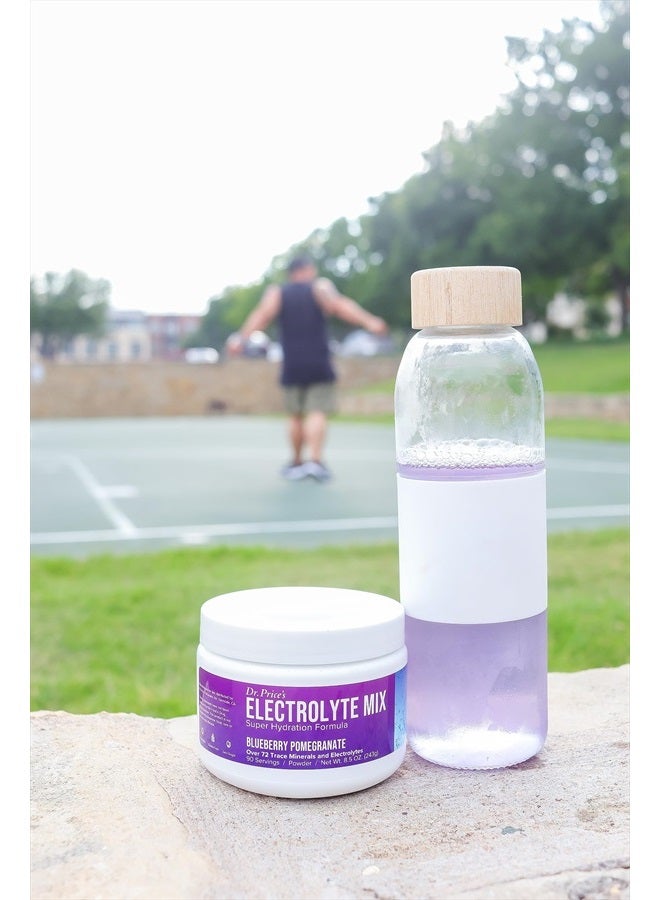 Electrolytes Powder No Sugar - Electrolyte Mix - Hydration Drink - Keto Electrolytes - Fasting Electrolytes - Water Enhancer, No Tablets, Non-GMO, Sports Drink - 90 Servings Blueberry-Pomegranate