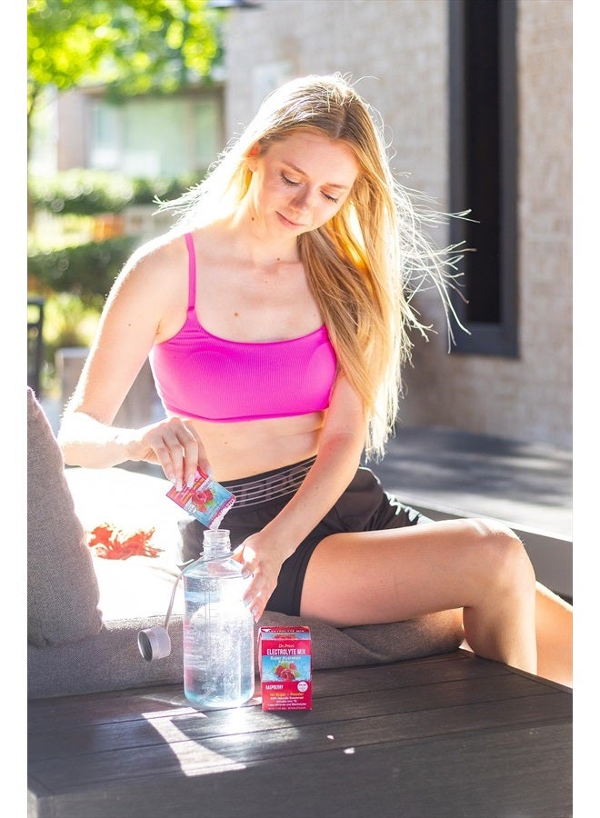 Electrolytes Powder Packets - Electrolytes No Sugar - Hydration Packets - Electrolyte Mix - Keto Electrolytes - (30 Packets) Fasting Electrolytes - Water Enhancer, No Tablets, Sports Drink - Raspberry