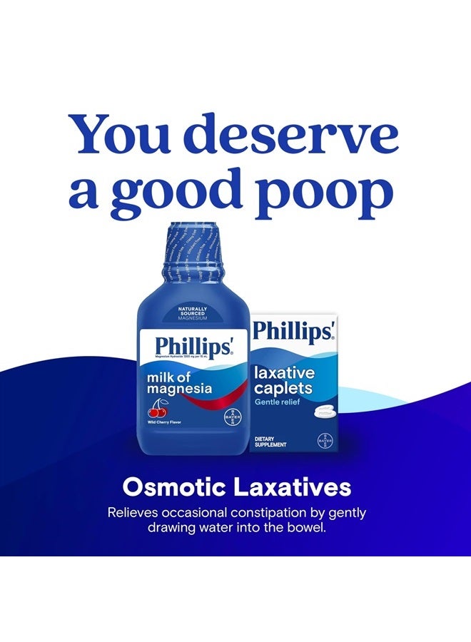 Milk of Magnesia Liquid Laxative, Wild Cherry Flavor, Stimulant & Cramp Free Relief of Occasional Constipation, #1 Milk of Magnesia Brand 26 oz.