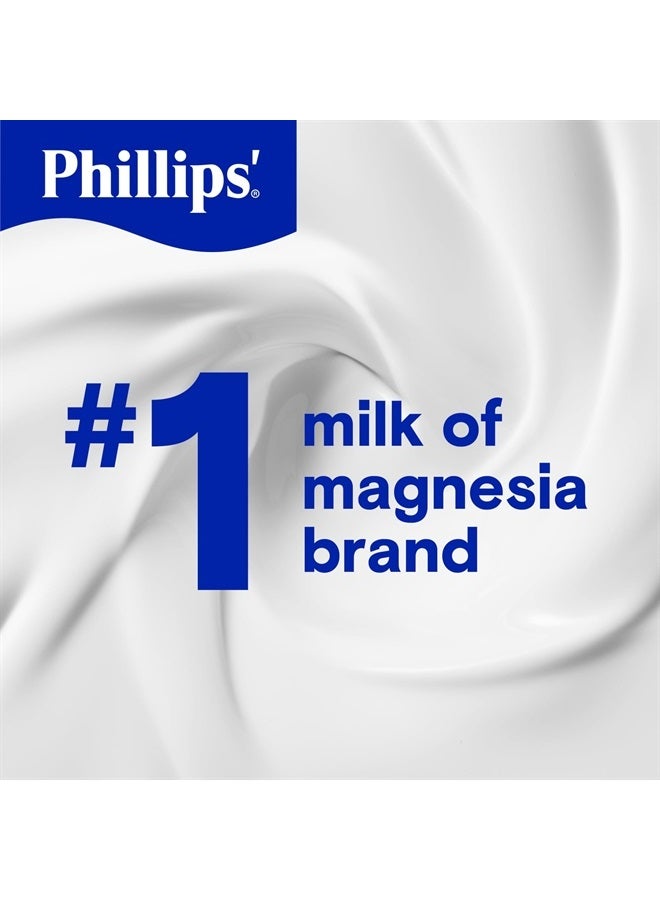 Milk of Magnesia Liquid Laxative, Wild Cherry Flavor, Stimulant & Cramp Free Relief of Occasional Constipation, #1 Milk of Magnesia Brand 26 oz.