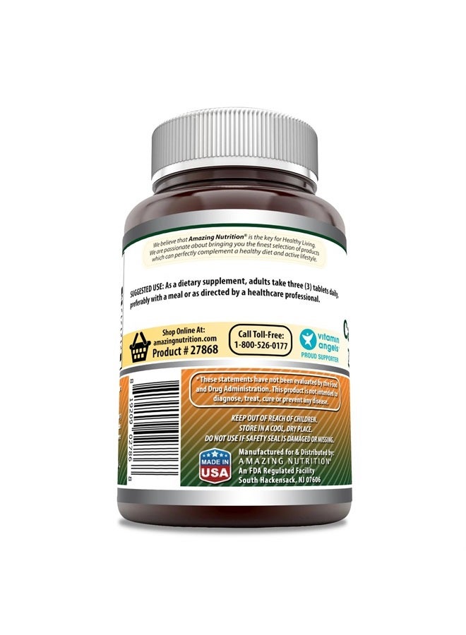 Amazing Formulas Calcium Magnesium Zinc + D3 Supplement | 150 Tablets | Non-GMO | Gluten-Free | Made in USA