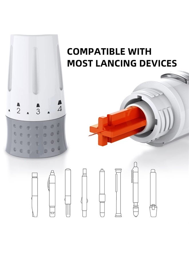 Twist Top Lancets for Lancing Devices, 310 Count, 30 Gauge Lancets for Blood Sugar Test, Diabetic Lancets, Multicolored