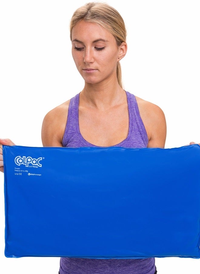 ColPac - Reusable Gel Ice Pack - Oversize Large Ice Pack - 11 in x 21 in (28 cm x 53 cm) - Cold Therapy - Knee, Arm, Elbow, Shoulder, Back - Aches, Swelling, Bruises, Sprains, Inflammation