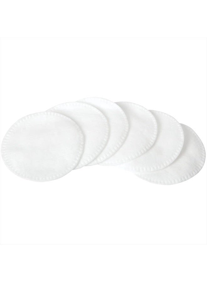 Pure & Natural Stitched Cotton Rounds for Face, 100% Pure Cotton Makeup Remover Pads, Hypoallergenic, Lint-Free, Vegan & Cruelty-Free, Pack of 4-100 Cotton Pads