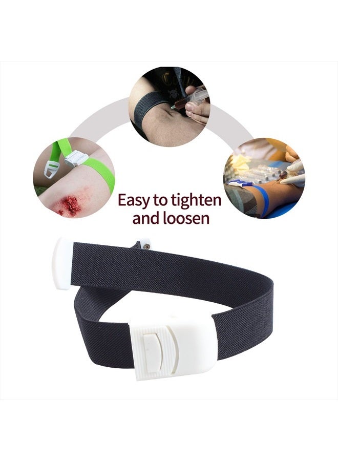 Ewinever 6-Pack Tourniquet Elastic First Aid Quick Release Medical Sport Emergency Buckle Band