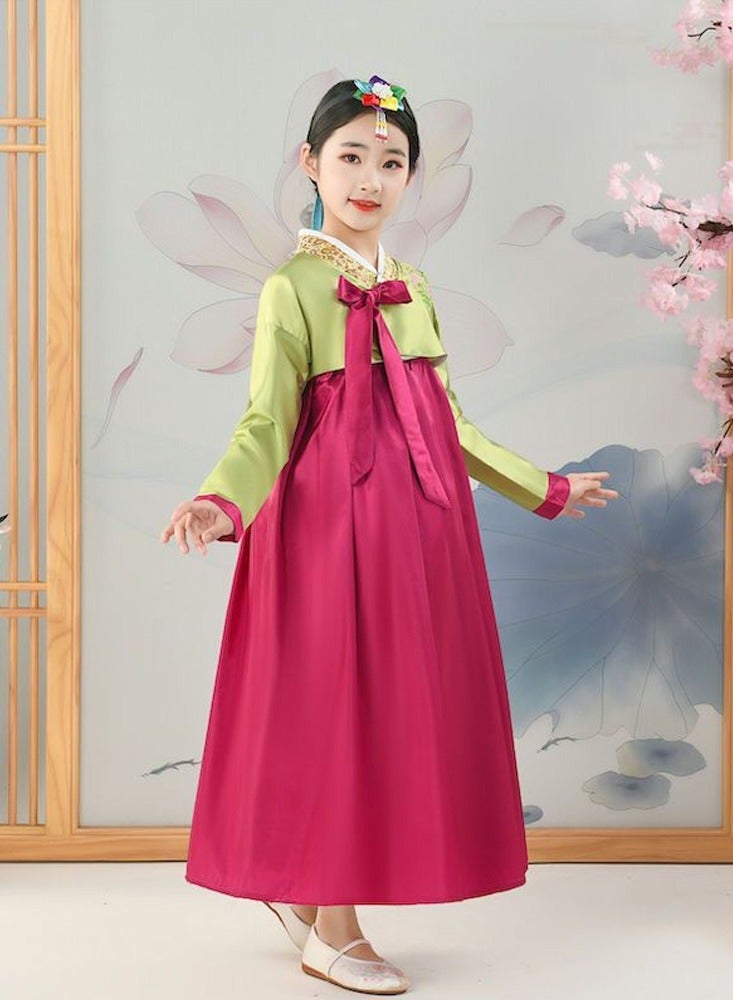 Al Aoyama Gril Korean Hanbok Traditional Dress Palace Korea Wedding Dance Costume Oriantal For Stage