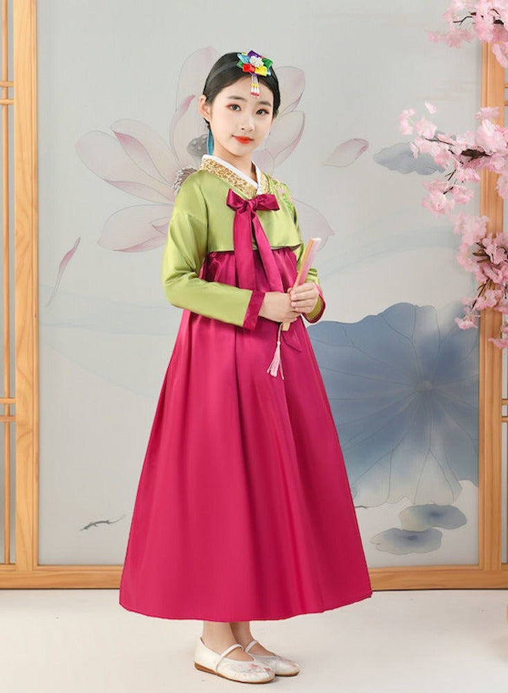 Al Aoyama Gril Korean Hanbok Traditional Dress Palace Korea Wedding Dance Costume Oriantal For Stage