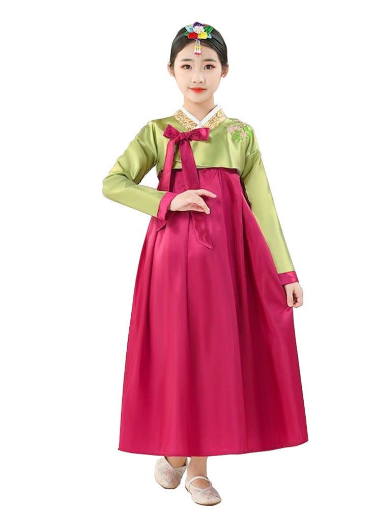 Al Aoyama Gril Korean Hanbok Traditional Dress Palace Korea Wedding Dance Costume Oriantal For Stage