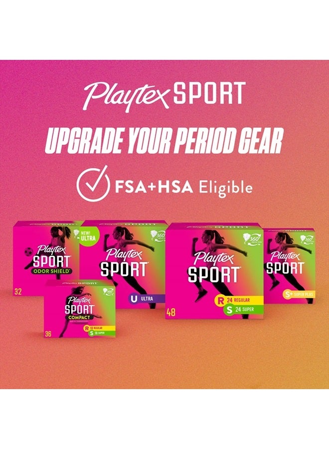 Playtex Sport Tampons, Regular Absorbency, Fragrance-Free - 36ct