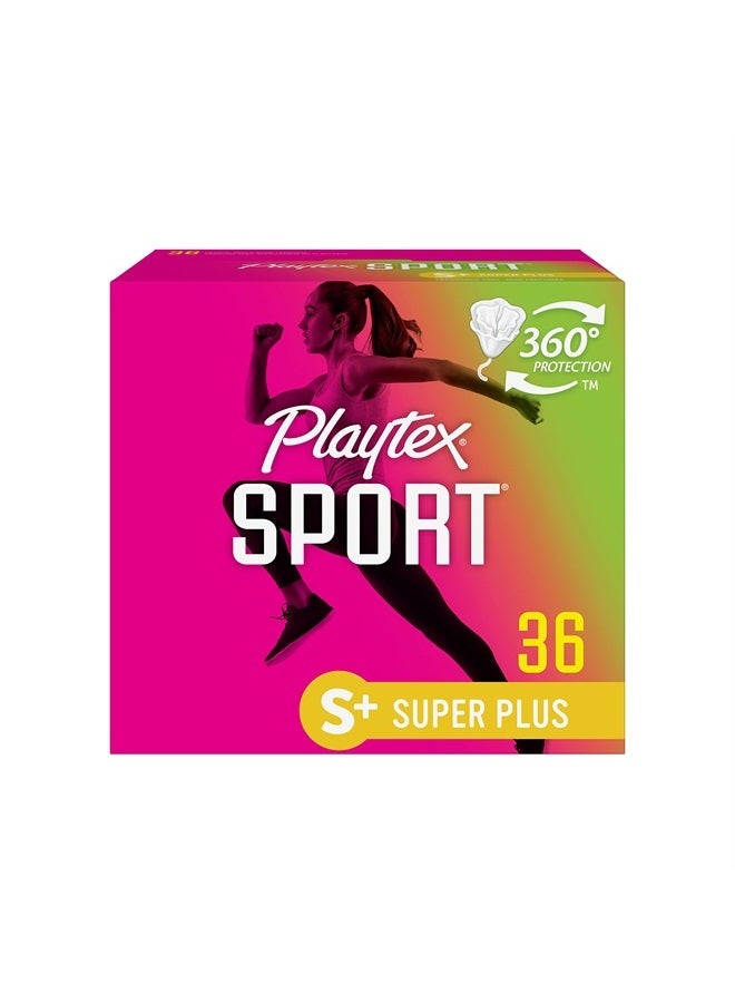 Playtex Sport Tampons, Super Plus Absorbency, Fragrance-Free - 36ct